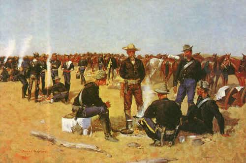  A Cavalryman's Breakfast on the Plains